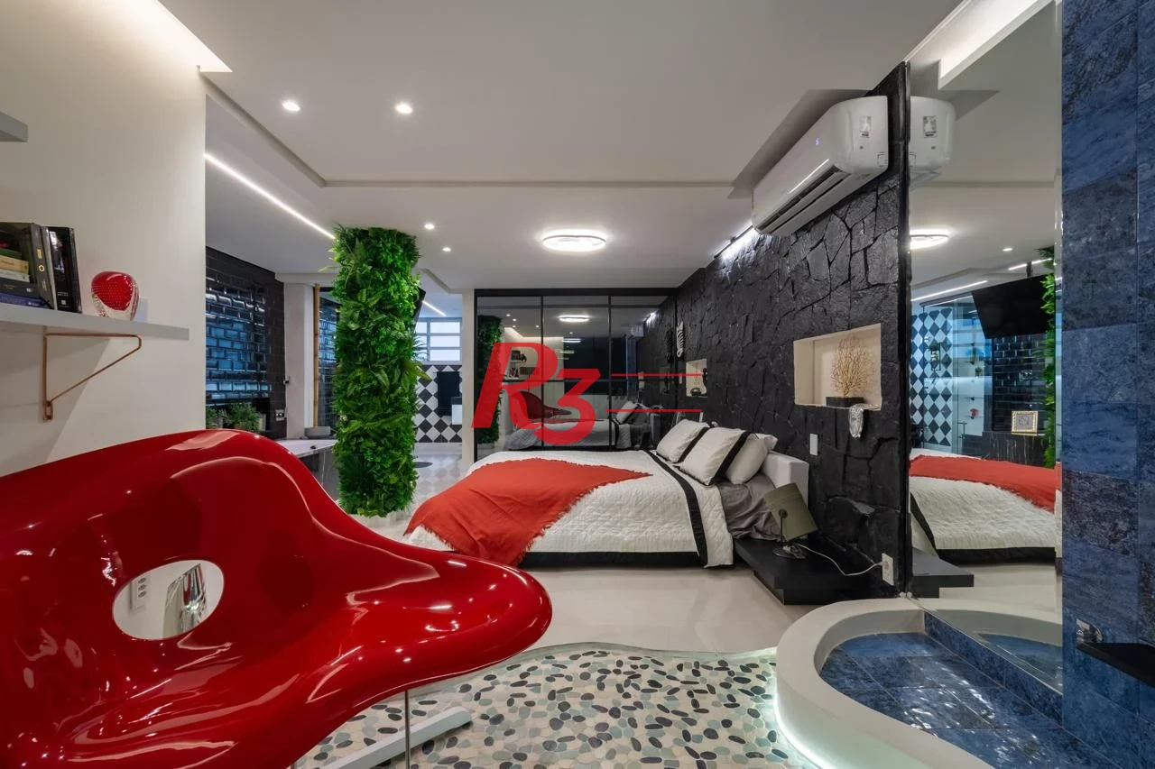 Apartamento Amplo com Design Premiado de Frente para o Mar no Gonzaga