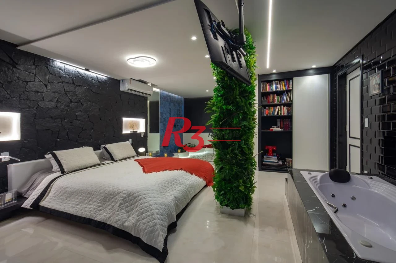 Apartamento Amplo com Design Premiado de Frente para o Mar no Gonzaga