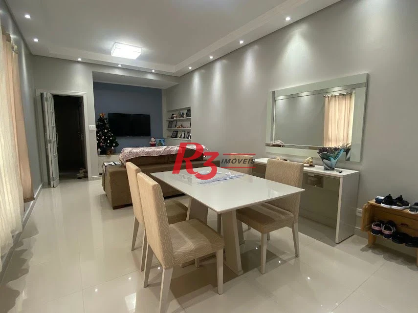 R3 REAL ESTATE VENDE! Apartamento Vista Mar  com 3 dormitórios à venda, 173 m² por R$ 1.050.000 - Gonzaga - Santos/SP