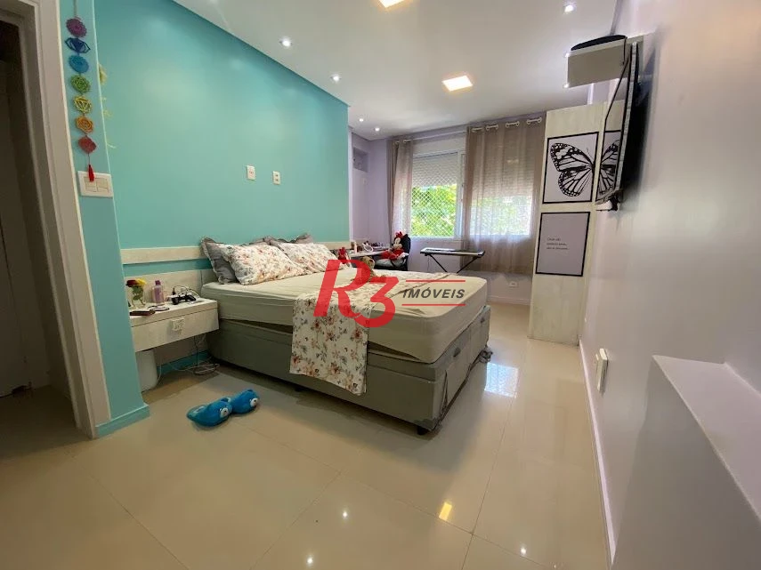 R3 REAL ESTATE VENDE! Apartamento Vista Mar  com 3 dormitórios à venda, 173 m² por R$ 1.050.000 - Gonzaga - Santos/SP