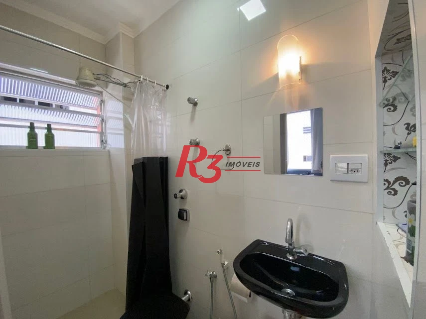 R3 REAL ESTATE VENDE! Apartamento Vista Mar  com 3 dormitórios à venda, 173 m² por R$ 1.050.000 - Gonzaga - Santos/SP