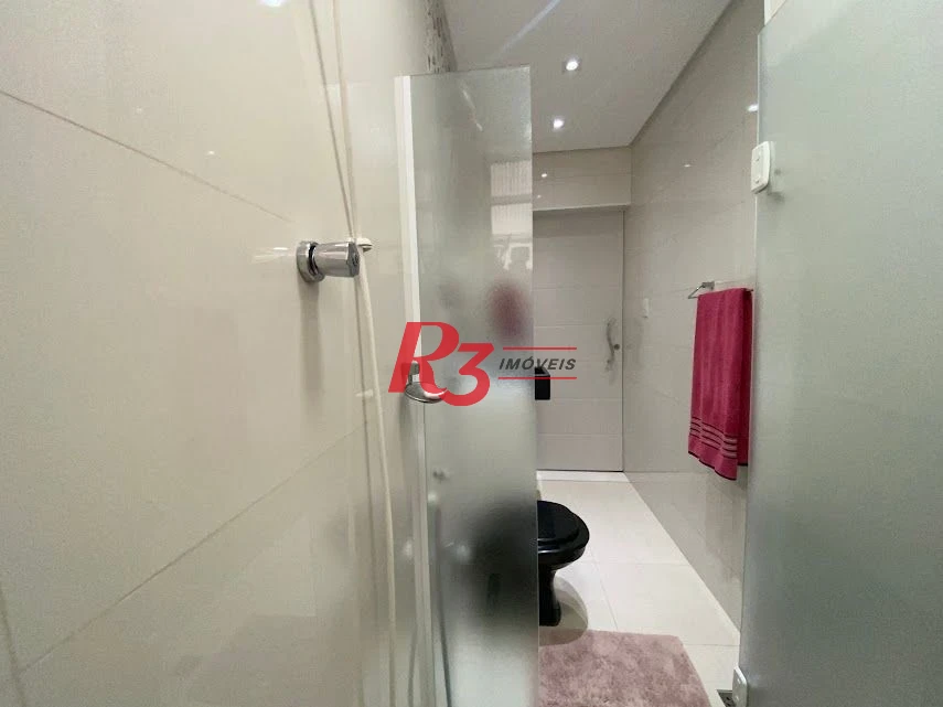 R3 REAL ESTATE VENDE! Apartamento Vista Mar  com 3 dormitórios à venda, 173 m² por R$ 1.050.000 - Gonzaga - Santos/SP