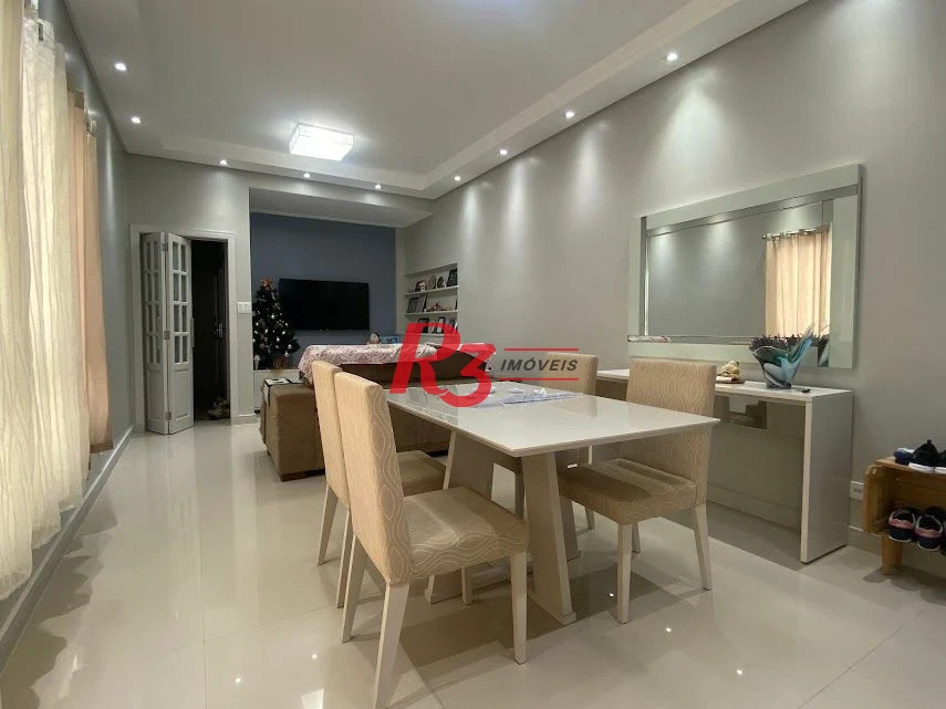 R3 REAL ESTATE VENDE! Apartamento Vista Mar  com 3 dormitórios à venda, 173 m² por R$ 1.050.000 - Gonzaga - Santos/SP