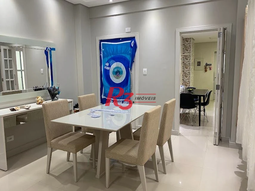R3 REAL ESTATE VENDE! Apartamento Vista Mar  com 3 dormitórios à venda, 173 m² por R$ 1.050.000 - Gonzaga - Santos/SP