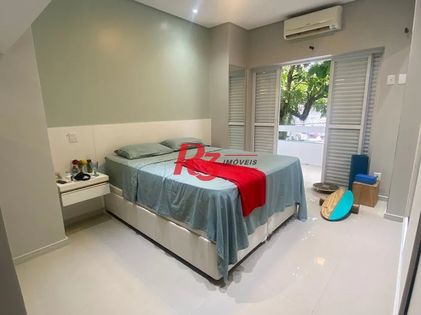 R3 REAL ESTATE VENDE! Apartamento Vista Mar  com 3 dormitórios à venda, 173 m² por R$ 1.050.000 - Gonzaga - Santos/SP