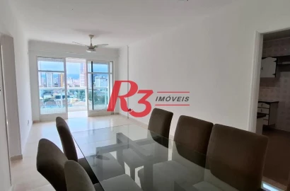 Apartamento com 2 dormitórios para alugar, 90 m² por R$ 3.600,02/mês - Boqueirão - Santos/SP