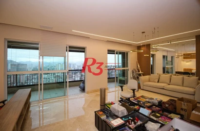 Apartamento com 3 dormitórios à venda, 204 m² por R$ 2.500.000,00 - Vila Rica - Santos/SP