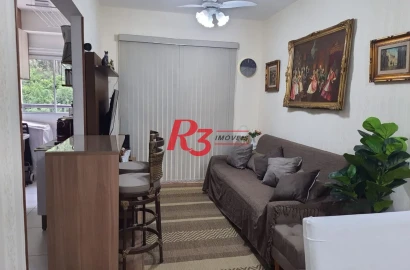 Apartamento com 3 dormitórios à venda, 84 m² por R$ 889.000,00 - Marapé - Santos/SP