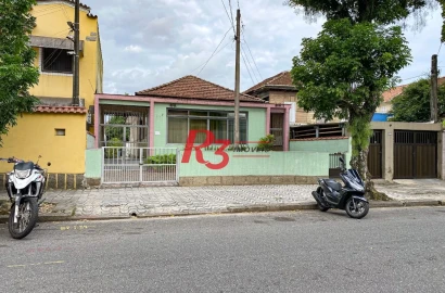 Terreno à venda, 500 m² por R$ 1.350.000,00 - Macuco - Santos/SP