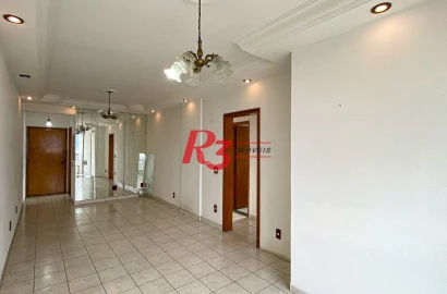 Apartamento com 2 dormitórios à venda, 111 m² por R$ 595.000,00 - Embaré - Santos/SP