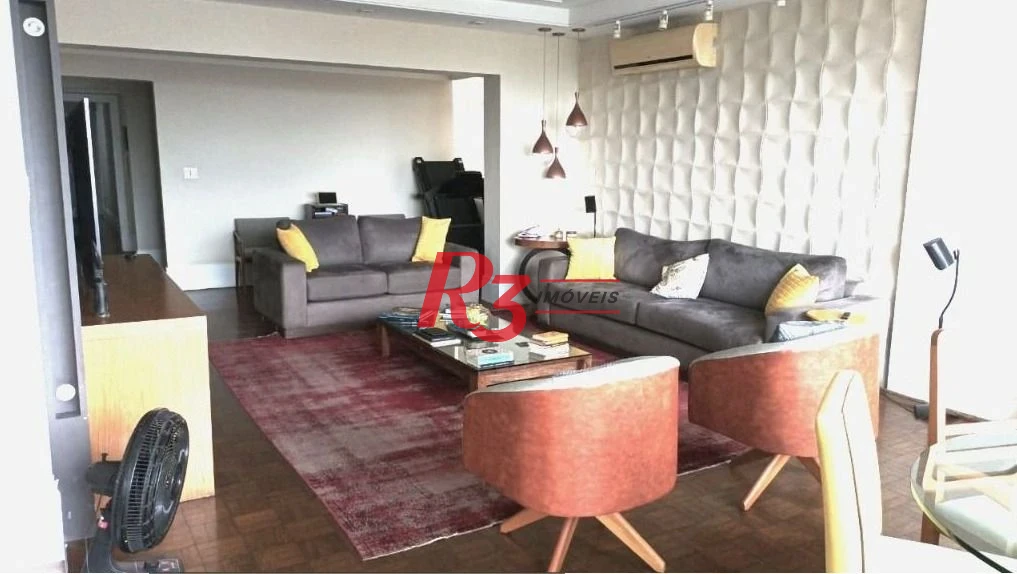 Apartamento com 3 dormitórios à venda, 260 m² por R$ 2.050.000,00 - Embaré - Santos/SP