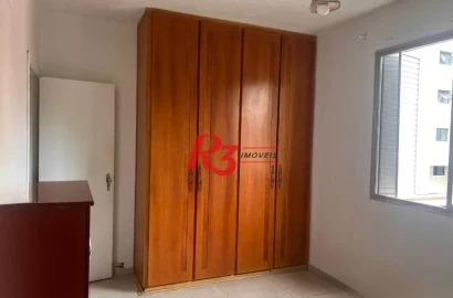 Apartamento com 1 dormitório para alugar, 60 m² por R$ 4.400,02/mês - Boqueirão - Santos/SP