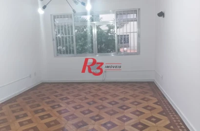 Apartamento com 3 dormitórios para alugar, 129 m² por R$ 5.000,00/mês - Gonzaga - Santos/SP