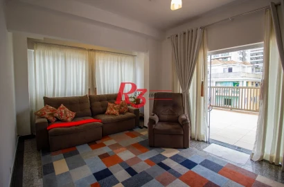 Apartamento com 3 dormitórios à venda, 124 m² por R$ 650.000,00 - Embaré - Santos/SP