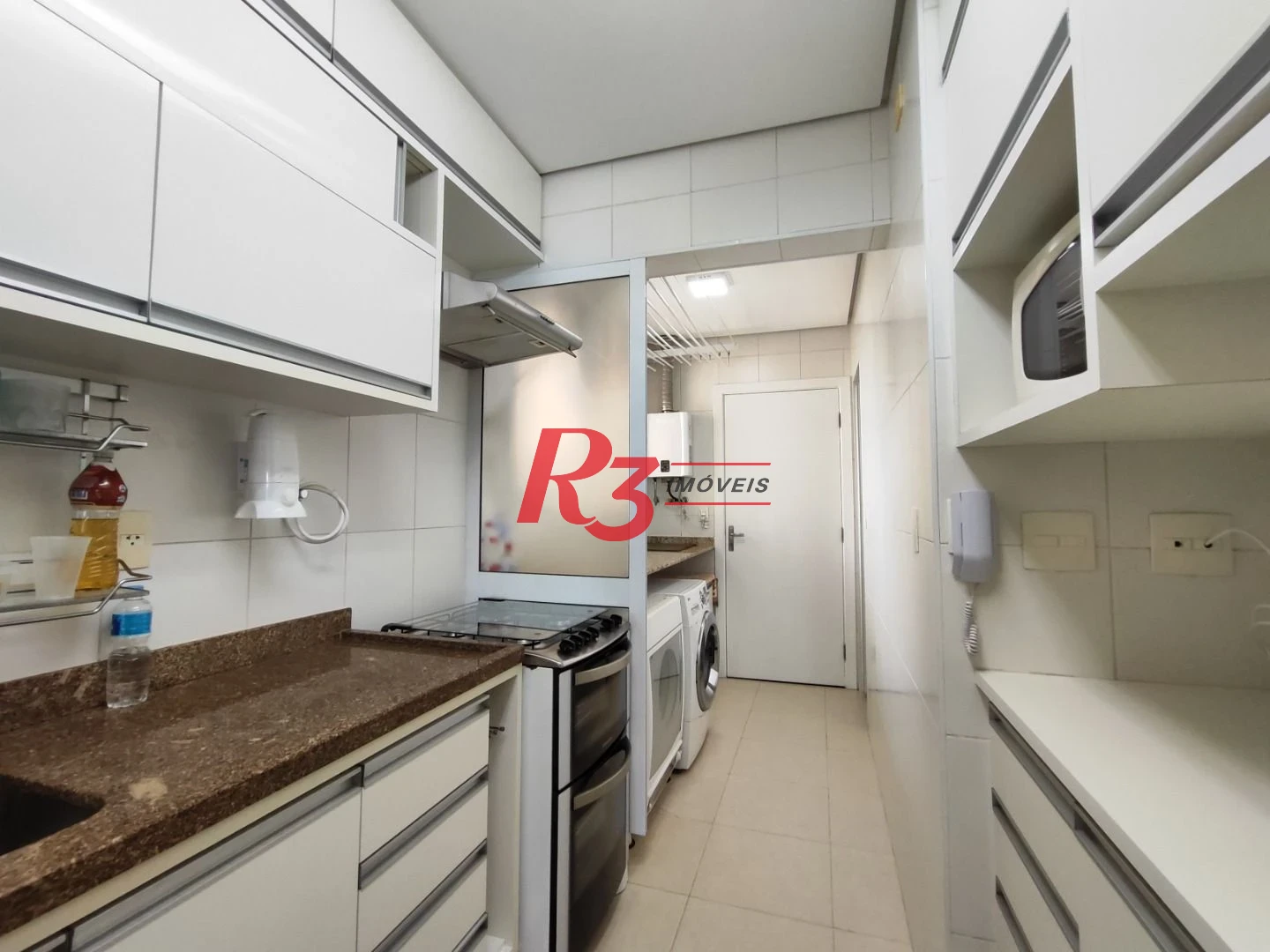 Apartamento com 3 dormitórios para alugar, 94 m² por R$ 7.000,00/mês - Gonzaga - Santos/SP