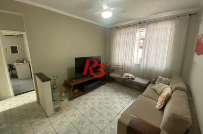 Apartamento com 2 dormitórios à venda, 40 m² por R$ 440.000,00 - Gonzaga - Santos/SP