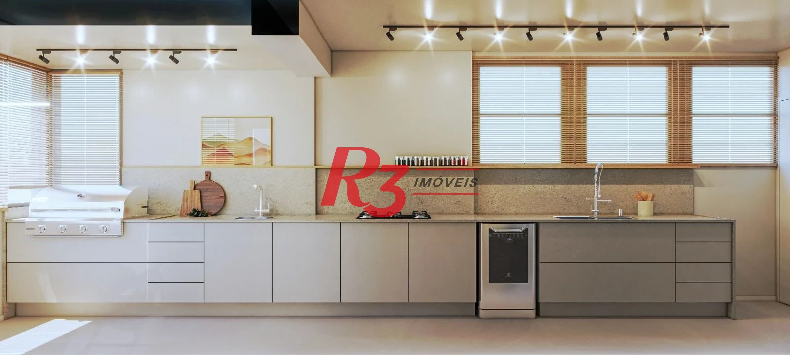 Apartamento RETROFIT com 3 SUITES  venda, 160 m² por R$ 2.450.000 - Gonzaga - Santos/SP