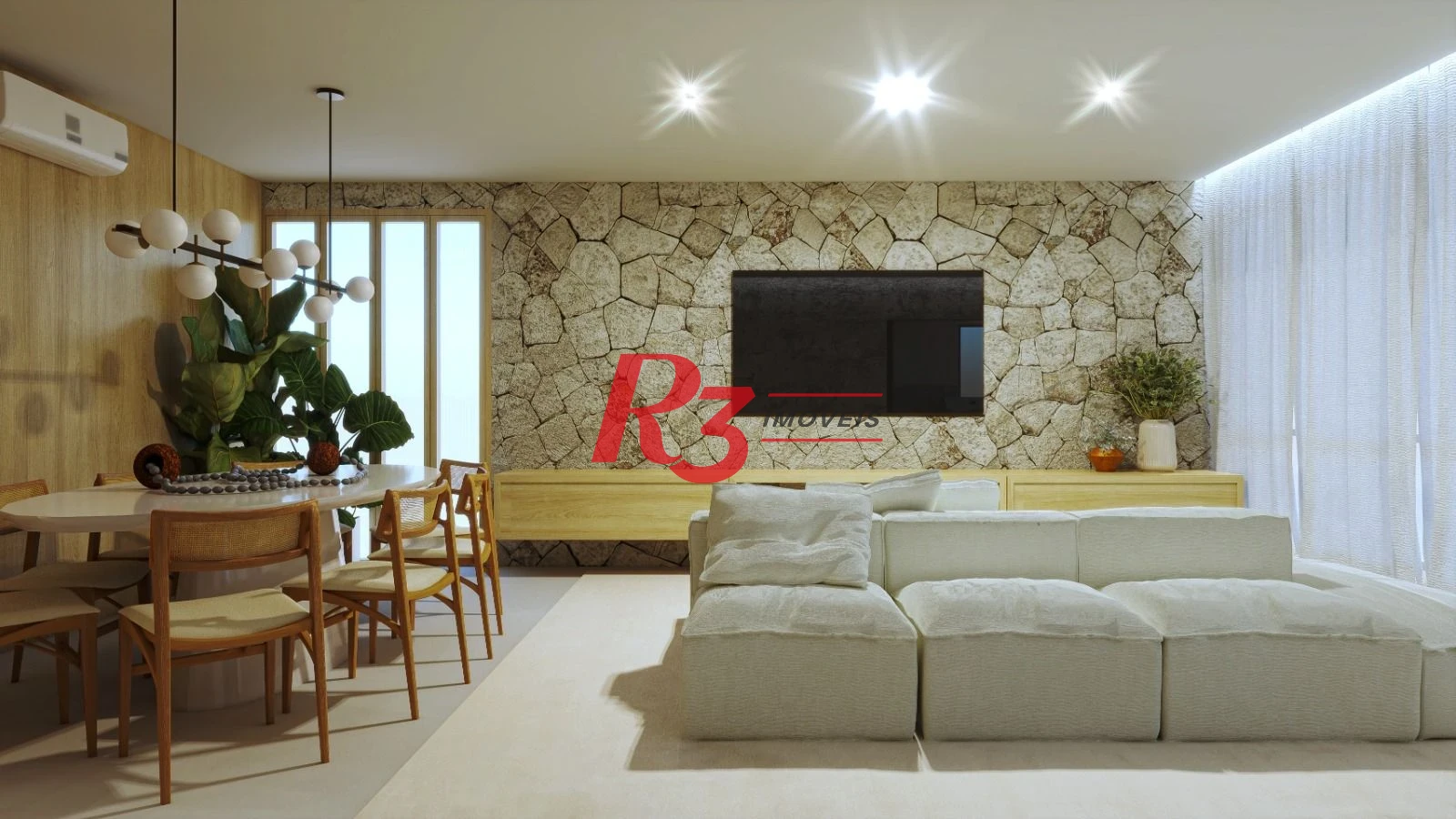 Apartamento RETROFIT com 3 SUITES  venda, 160 m² por R$ 2.450.000 - Gonzaga - Santos/SP