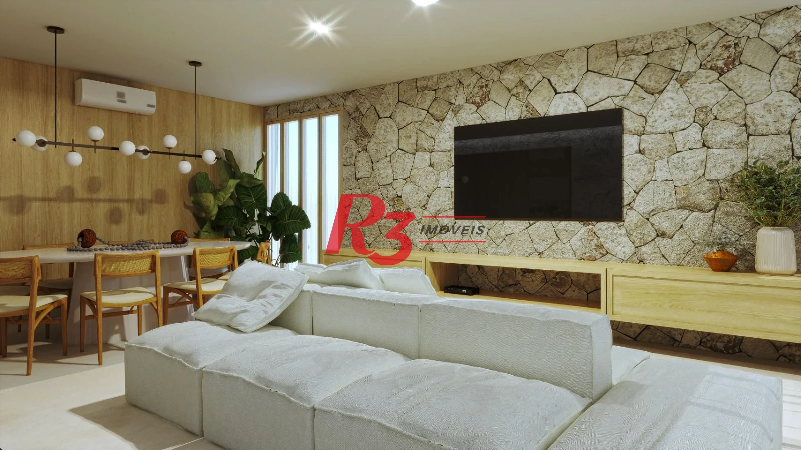 Apartamento RETROFIT com 3 SUITES  venda, 160 m² por R$ 2.450.000 - Gonzaga - Santos/SP