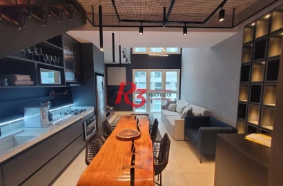 LOFT DOS SONHOS NO GONZAGA para alugar, 69 m² por R$ 8.500/mês - Gonzaga - Santos/SP