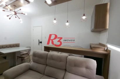 Apartamento com 3 dormitórios à venda, 98 m² por R$ 480.000,00 - Gonzaga - Santos/SP