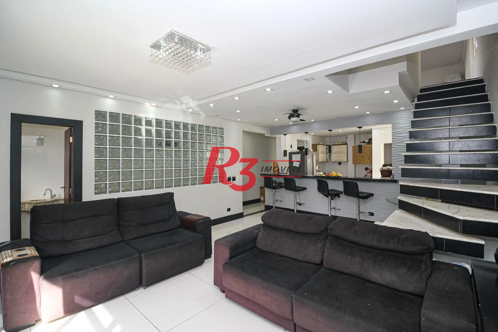 Casa com 5 dormitórios à venda, 367 m² por R$ 1.810.000,00 - Marapé - Santos/SP