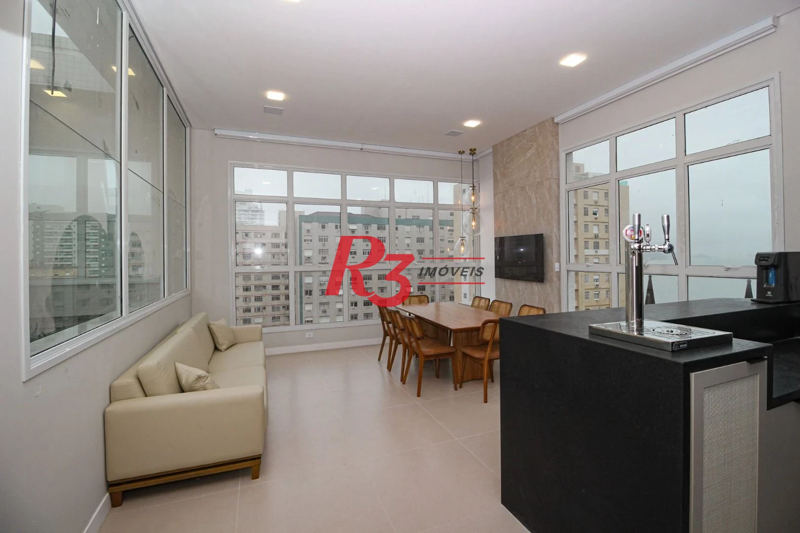 Cobertura com 3 suítes à venda, 166 m² por R$ 4.500.000 - Embaré - Santos/SP