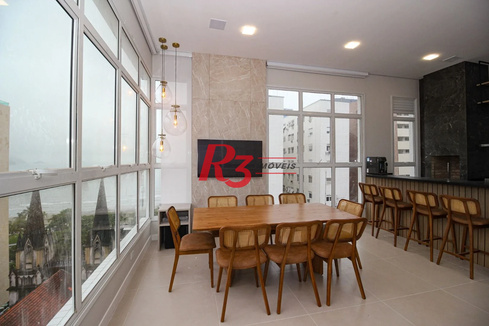 Cobertura com 3 suítes à venda, 166 m² por R$ 4.500.000 - Embaré - Santos/SP