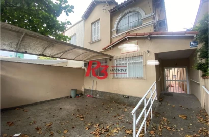 Sobrado com 4 dormitórios à venda, 249 m² por R$ 1.600.000,00 - Boqueirão - Santos/SP
