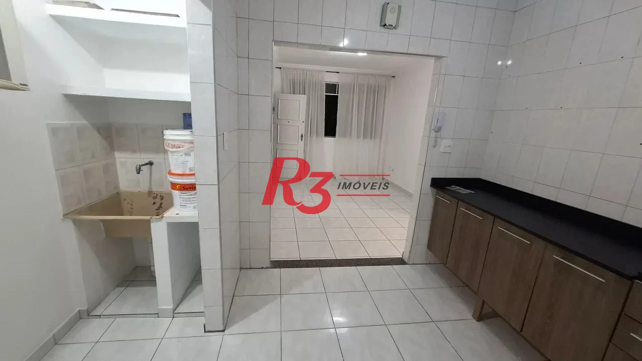 Apartamento com 2 dormitórios para alugar, 75 m² por R$ 3.200,02/mês - Boqueirão - Santos/SP