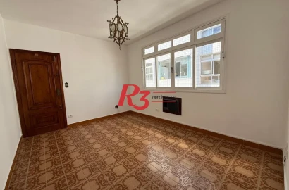 Apartamento com 2 dormitórios para alugar, 70 m² por R$ 3.000,00/mês - Embaré - Santos/SP