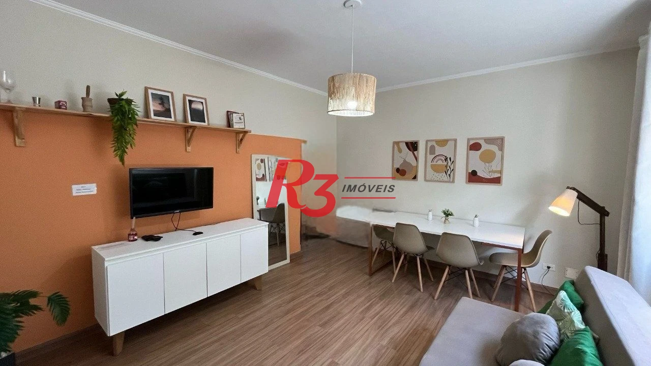 Apartamento com 2 dormitórios à venda, 75 m² por R$ 450.000,00 - Encruzilhada - Santos/SP