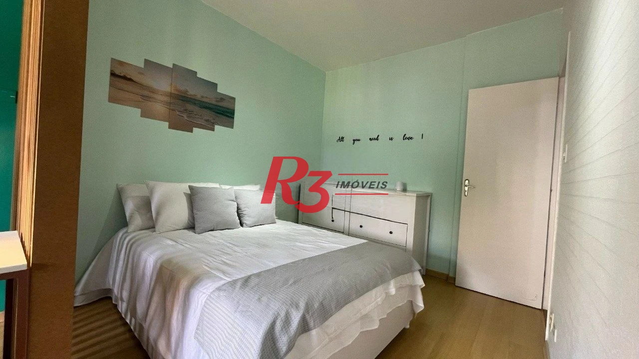 Apartamento com 2 dormitórios à venda, 75 m² por R$ 450.000,00 - Encruzilhada - Santos/SP