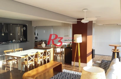 Apartamento com 3 dormitórios à venda, 171 m² por R$ 2.670.000,00 - Embaré - Santos/SP