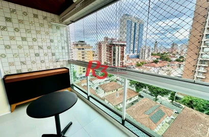 Apartamento com 3 dormitórios à venda, 101 m² por R$ 1.330.000,00 - Aparecida - Santos/SP