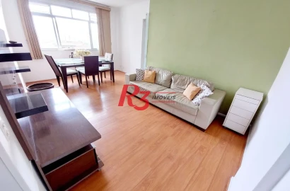 Apartamento com 2 dormitórios à venda, 90 m² por R$ 560.000,00 - Campo Grande - Santos/SP