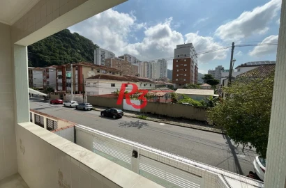 Apartamento com 3 dormitórios à venda, 87 m² por R$ 395.000,00 - Marapé - Santos/SP