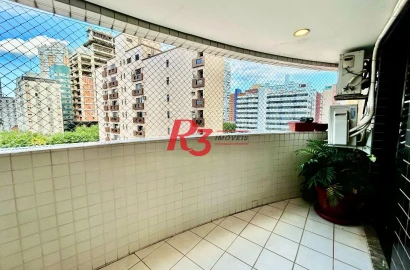 Apartamento com 2 dormitórios à venda, 102 m² por R$ 855.000,00 - Pompéia - Santos/SP