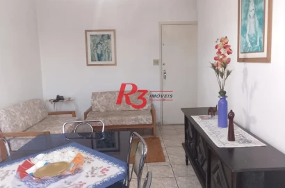 Apartamento com 1 dormitório à venda, 50 m² por R$ 330.000,00 - Embaré - Santos/SP