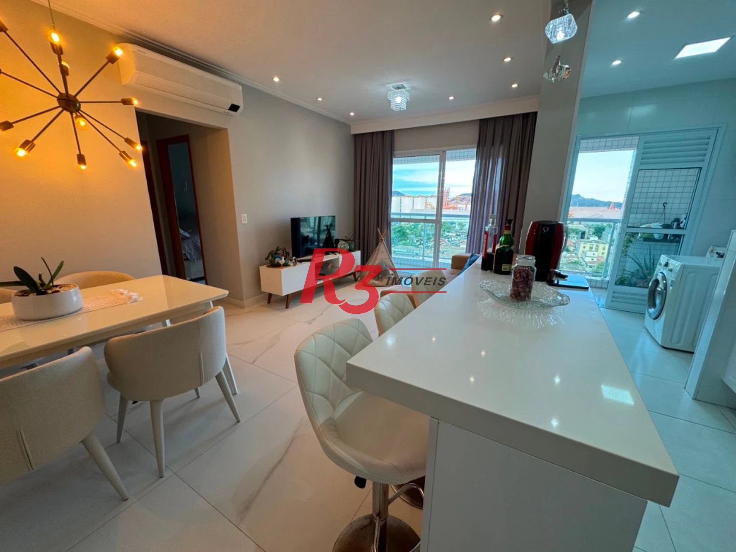 Apartamento com 2 dormitórios para alugar, 73 m² por R$ 6.900,02/mês - Ponta da Praia - Santos/SP