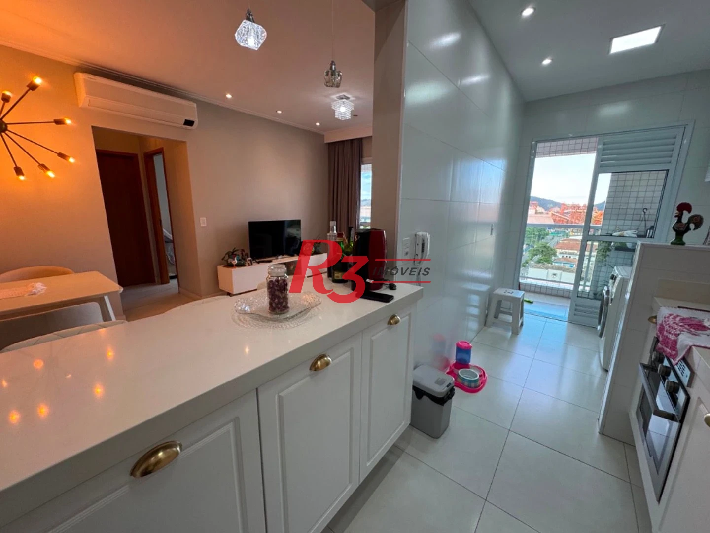 Apartamento com 2 dormitórios para alugar, 73 m² por R$ 6.900,02/mês - Ponta da Praia - Santos/SP