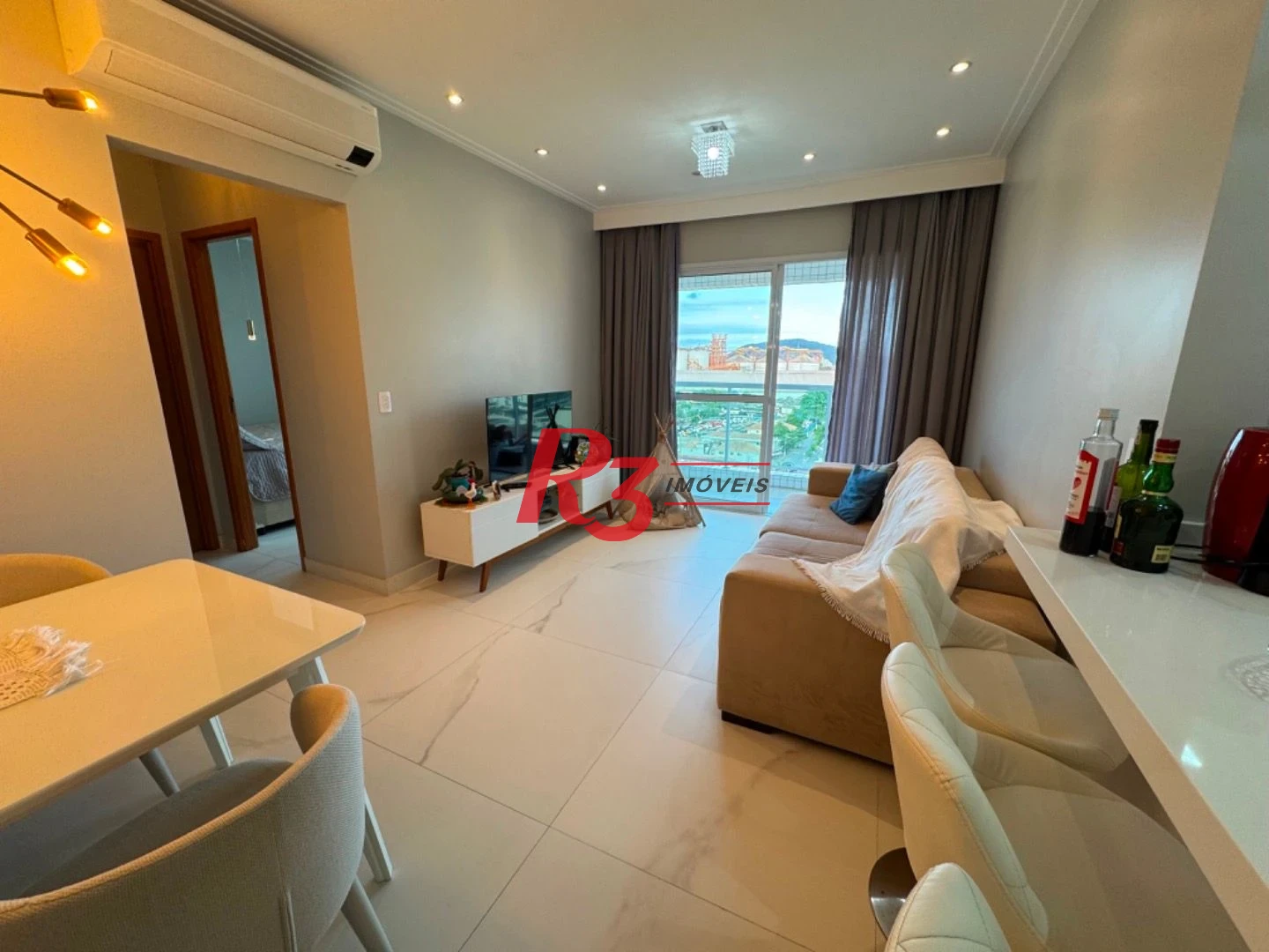 Apartamento com 2 dormitórios para alugar, 73 m² por R$ 6.900,02/mês - Ponta da Praia - Santos/SP