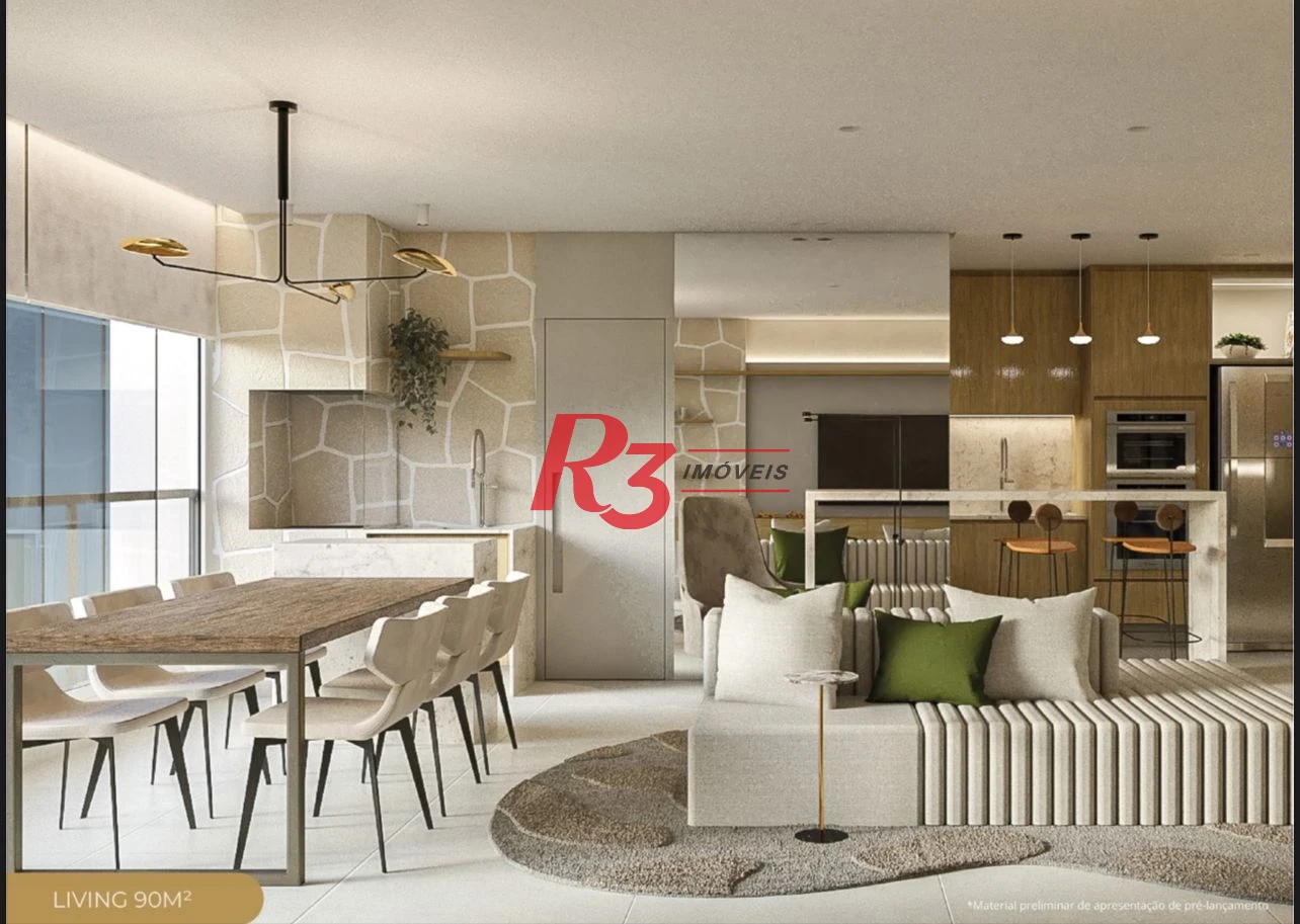 Apartamento à venda, 49 m² por R$ 530.000,00 - Marapé - Santos/SP