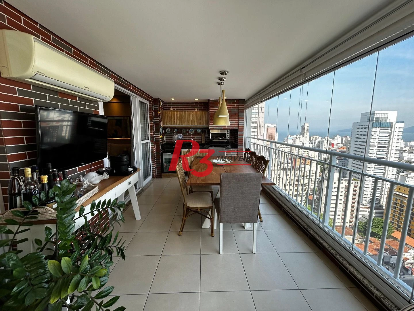 Apartamento com 3 dormitórios para alugar, 148 m² por R$ 15.000,00/mês - Boqueirão - Santos/SP