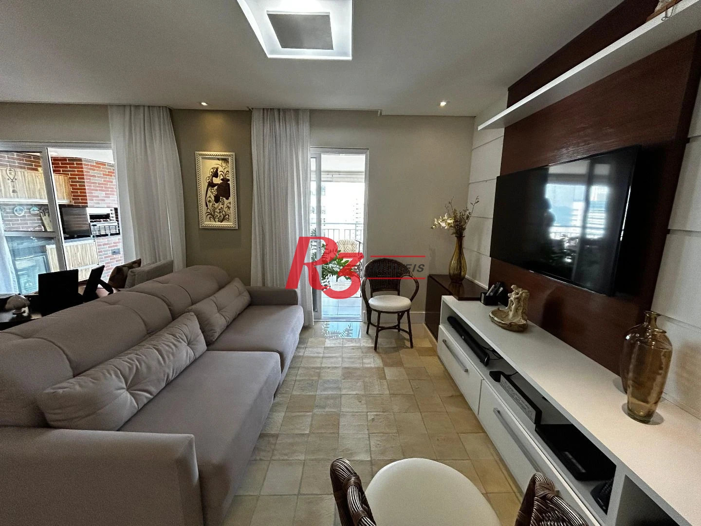 Apartamento com 3 dormitórios para alugar, 148 m² por R$ 15.000,00/mês - Boqueirão - Santos/SP