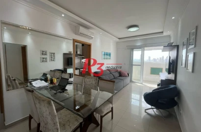 Apartamento com 2 dormitórios à venda, 81 m² por R$ 855.000,00 - Campo Grande - Santos/SP