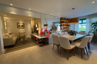 Apartamento com 3 dormitórios à venda, 148 m² por R$ 1.350.000,00 - Ponta da Praia - Santos/SP