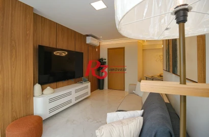 Apartamento com 3 dormitórios à venda, 101 m² por R$ 2.200.000,00 - Gonzaga - Santos/SP