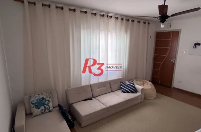 Apartamento com 3 dormitórios à venda, 59 m² por R$ 348.000,00 - Aparecida - Santos/SP