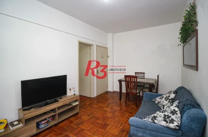Apartamento com 2 dormitórios à venda, 84 m² por R$ 405.000,00 - Encruzilhada - Santos/SP